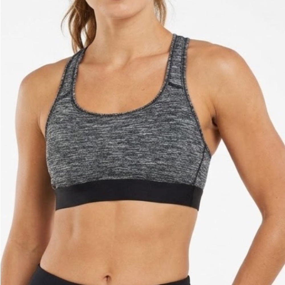 Victoria's Secret Heathered Gray and Black Sports Bra